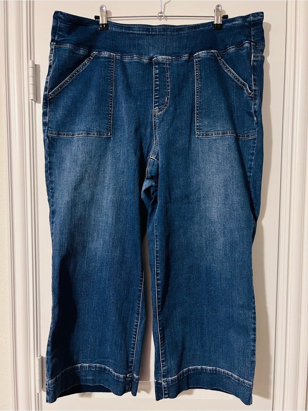 Dark Wash Pull-On Jeans
